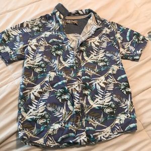 KIDS-Button Down Beach Shirt